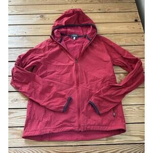 Ibex Peak Climawool Breakaway 2 Hoodie Jacket Size Large Men’s Red Full Zip